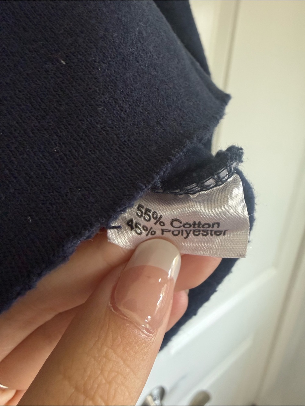 Canada Navy Cropped Crewneck Sweatshirt - Picture 3 of 4